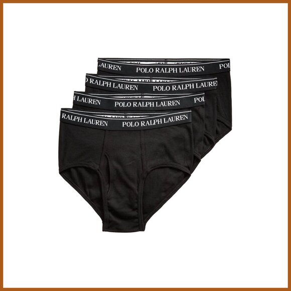 Classic Fit Cotton Briefs 4 Pack Moisture-Wicking Tag-Free